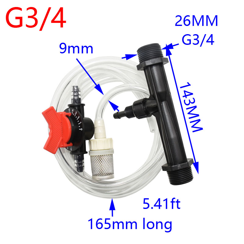 Venturi injector 3/4 1/2 devic - đánh giá và giá Urban Farming System